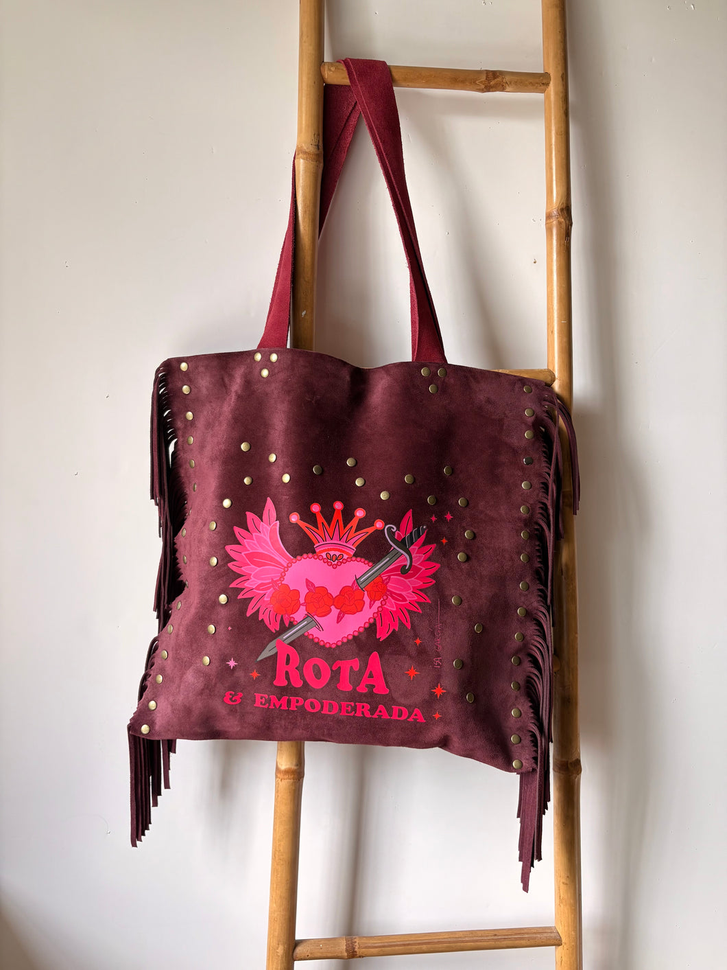 Cartera de cuero hecha a mano